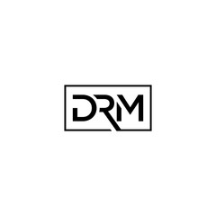 DRM Initial Letter Logo Design – A Modern and Elegant Monogram Concept for Corporate Branding. Minimalist, Geometric, and Creative. Perfect for Business Identity and Luxury Branding.