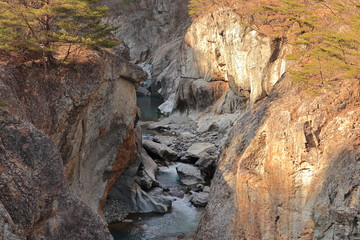 龍王峡　日光　鬼怒川　Ryuou Valley　Kinugawa River.　Nikko City , Tochigi Pref. , Japan
