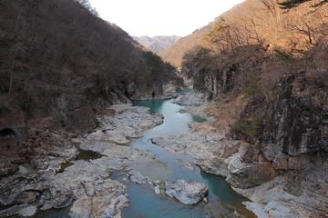 龍王峡　日光　鬼怒川　Ryuou Valley　Kinugawa River.　Nikko City , Tochigi Pref. , Japan