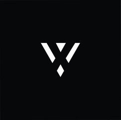 Obraz premium Initial based modern and minimal Logo. V VX XV letter trendy fonts monogram icon symbol. Universal professional elegant luxury alphabet vector design