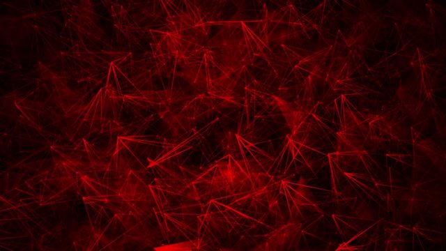 4K Motion graphic abstract bright red lines pattern connection background