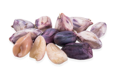 peanut isolated on white clipping path