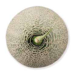 melon isolated on white clipping path