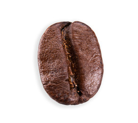 coffe bean isolated on white clipping path