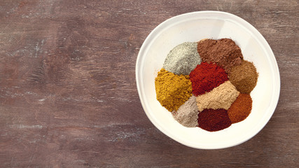 Different kind of spices