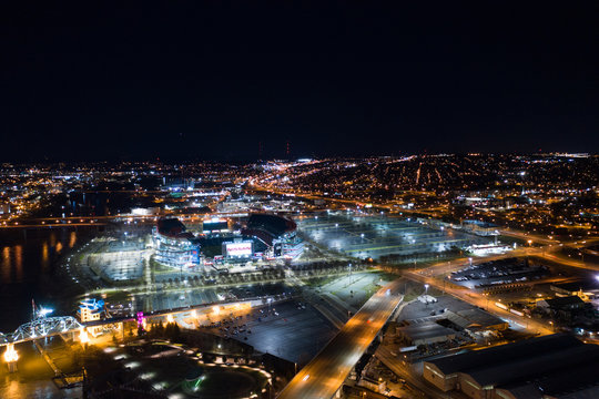 Aerial Photo Nissan Stadium Nashville TN USA