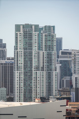 Fototapeta na wymiar Vizcayne Towers Downtown Miami FL luxury apartments