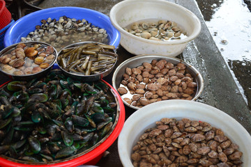 Fresh seafood Sell in fresh seafood market