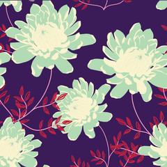 Beautiful seamless floral pattern background.