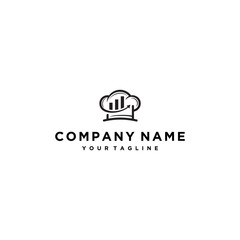 chef logo financial / chef logo / business logo /  restaurant logo 