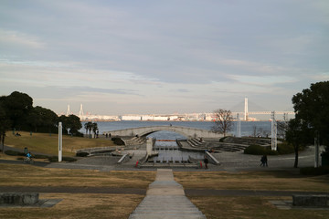 Fototapeta na wymiar 横浜臨港パークの景色