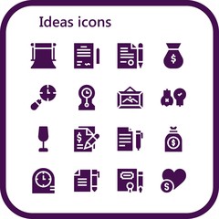 ideas icon set