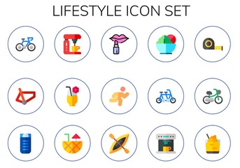 lifestyle icon set
