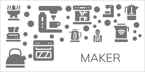 maker icon set