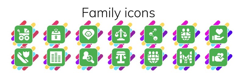 family icon set