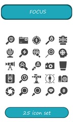 focus icon set