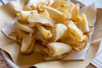 Handmade fried potatoes