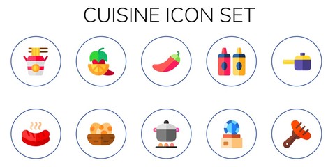 Fototapeta premium cuisine icon set