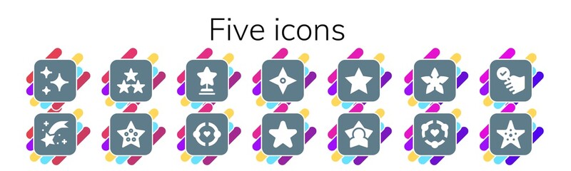 five icon set