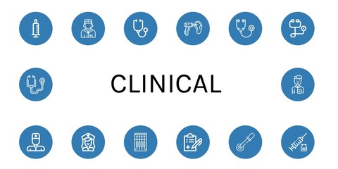 clinical icon set