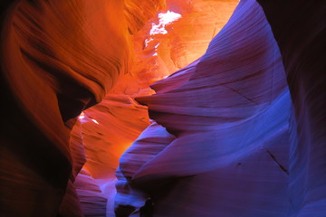 antelope canyon vivid colors