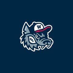 Fototapeta premium Wolf mascot logo
