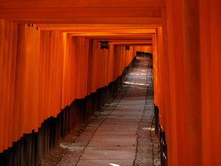 Fushimi Inari Shrine Orange Torii, Kyoto, Japan