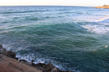 waves on shore of the sea