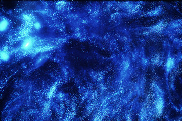 The universe in a distant galaxy with nebulae and stars
