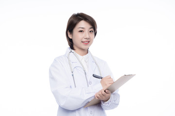 A young Asian woman doctor
