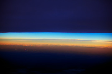 heaven view through the dark clouds
