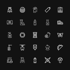 Editable 25 healthy icons for web and mobile