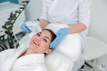 Obraz na płótnie Canvas Cosmetology and beauty procedures in clinic