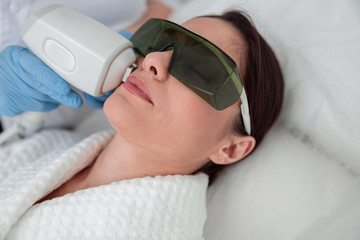 Cosmetology and beauty procedures in clinic