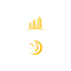 Wheat Logo Template vector symbol