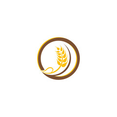 Wheat Logo Template vector symbol