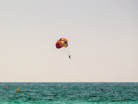 NISSI BEACH. SUNNY SUMMER DAY. AYIA NAPA IN FAMAGUSTA, CYPRUS