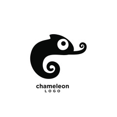 Minimal chameleon logo icon design vector © Alpha Vector