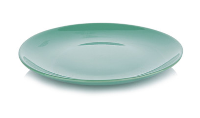 Empty  plate on white background