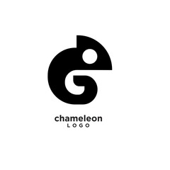 Minimal chameleon logo icon design vector © Alpha Vector