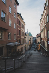 narrow street in old town