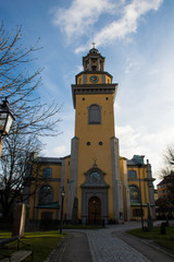 Fototapeta na wymiar old city tower in Stockholm