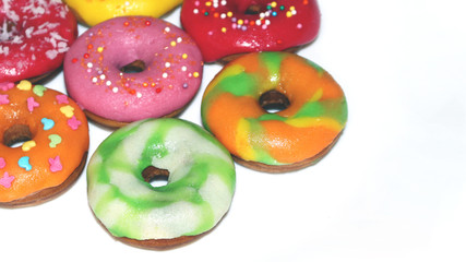 Fototapeta na wymiar Assorted glazed donuts
