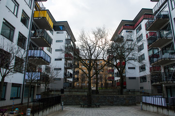 modern living district in north Europe 
