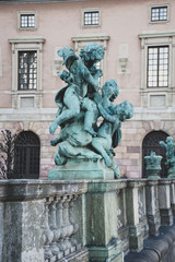 Fototapeta na wymiar statue of angels in Stockholm