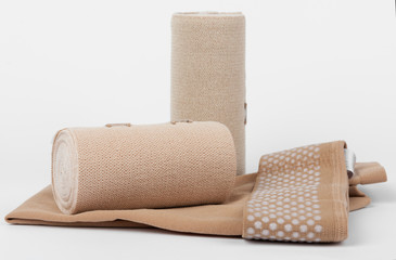 Compression stockings for leg lymphedema (lipedema, edema) up to stage 3 and Short Stretch Bandage to provide powerful compression of the limbs, treat acute and chronic lymphoedema