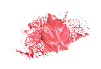 Blood spot on white background
