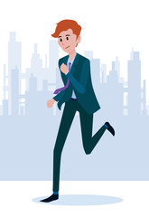 Obraz premium Male Business Character Vector Set. Creation Set body. Business Man Cartoon Character in stylish clothing. Illustration men Office.