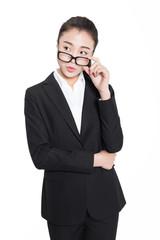 young beautiful female teacher