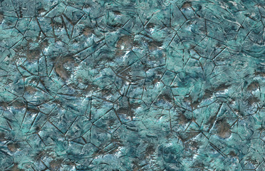 blue colored grunge cracks background